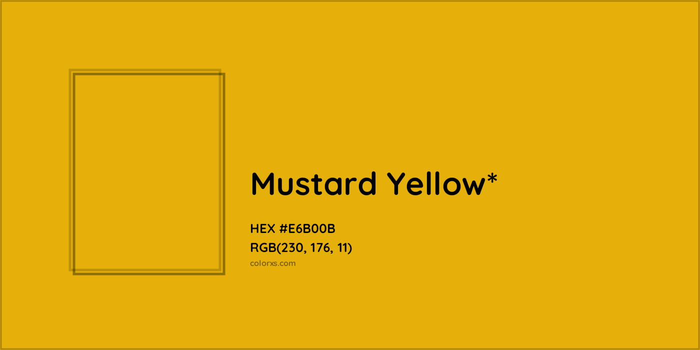 HEX #E6B00B Color Name, Color Code, Palettes, Similar Paints, Images