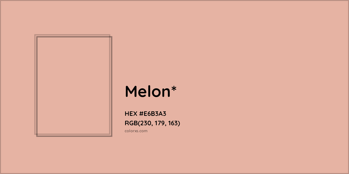 HEX #E6B3A3 Color Name, Color Code, Palettes, Similar Paints, Images