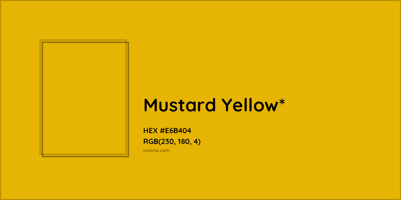HEX #E6B404 Color Name, Color Code, Palettes, Similar Paints, Images