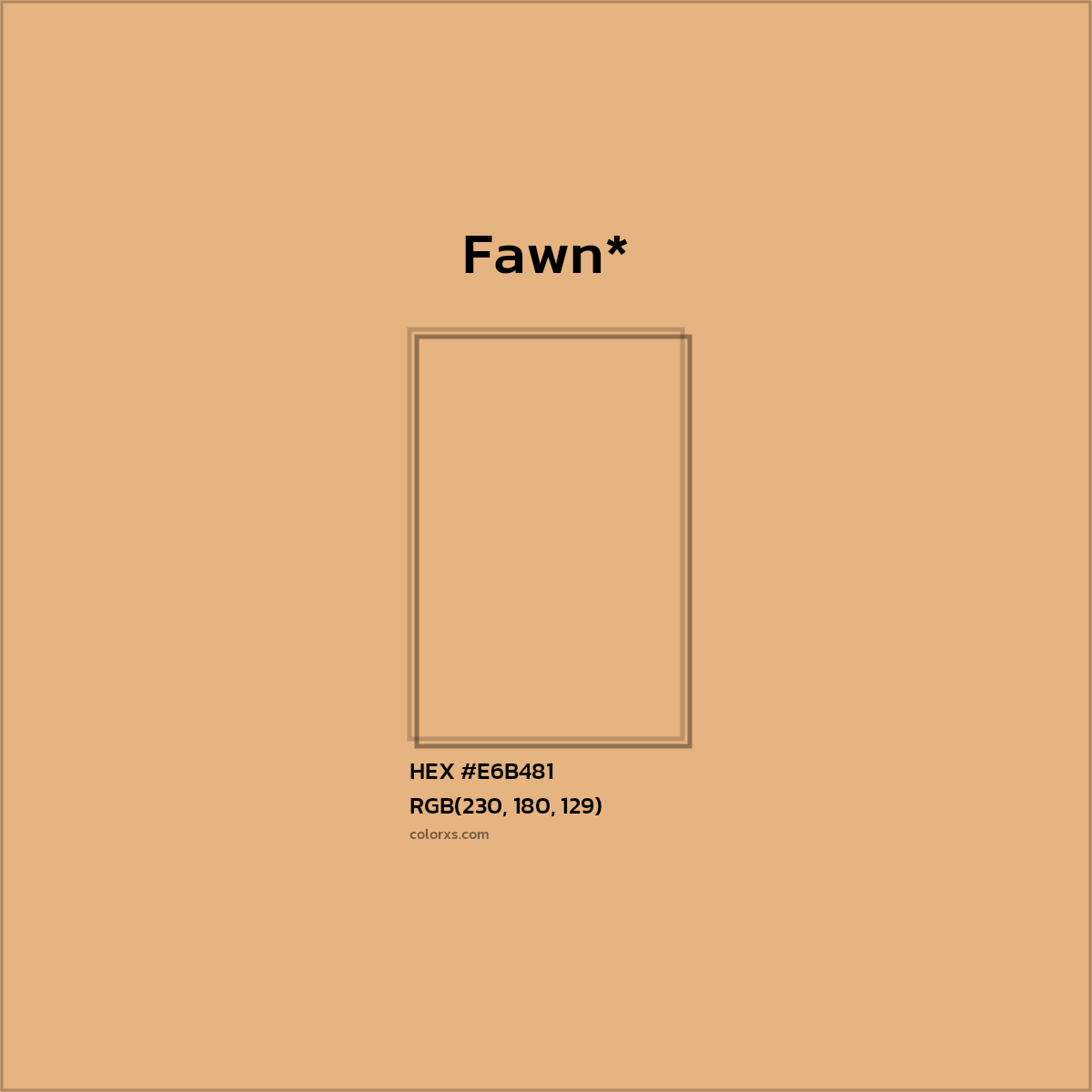 HEX #E6B481 Color Name, Color Code, Palettes, Similar Paints, Images