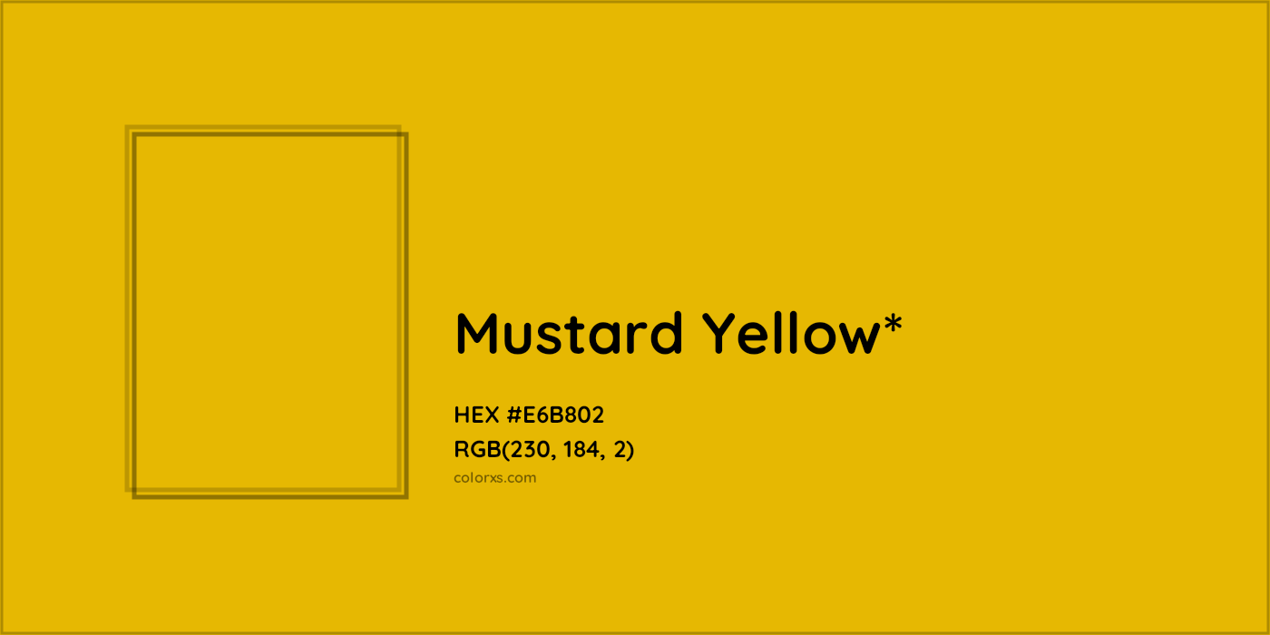HEX #E6B802 Color Name, Color Code, Palettes, Similar Paints, Images