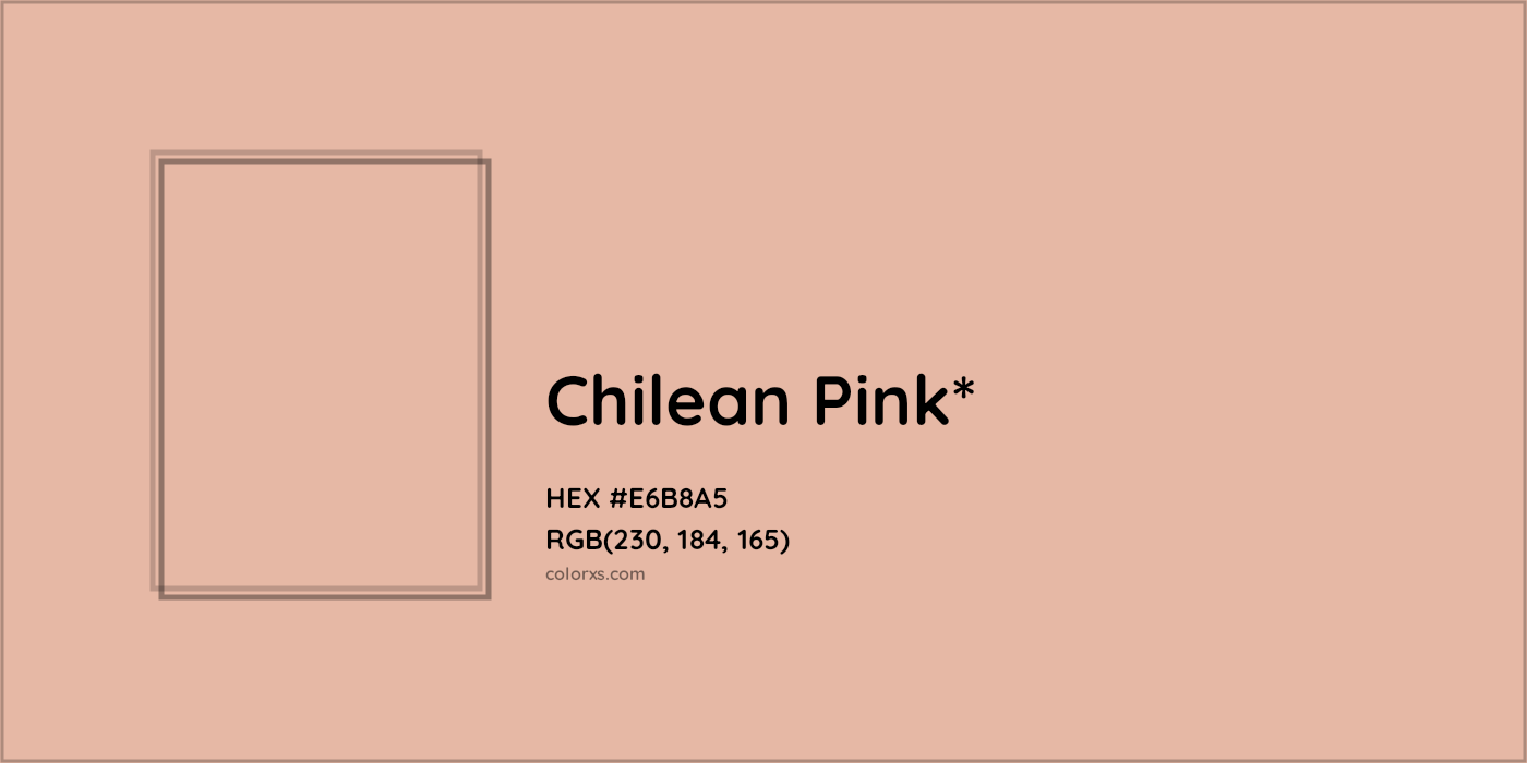 HEX #E6B8A5 Color Name, Color Code, Palettes, Similar Paints, Images