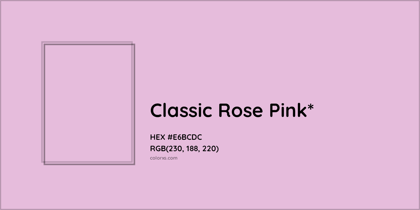 HEX #E6BCDC Color Name, Color Code, Palettes, Similar Paints, Images
