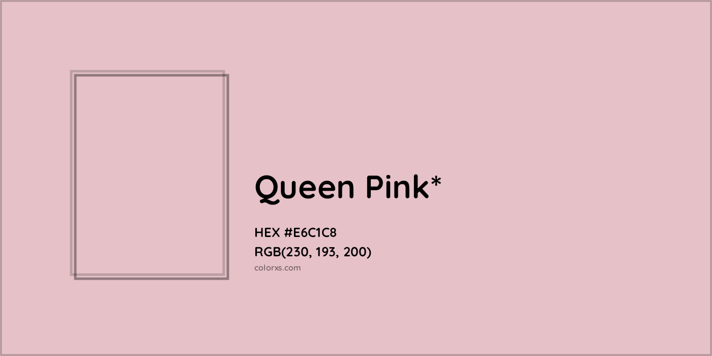 HEX #E6C1C8 Color Name, Color Code, Palettes, Similar Paints, Images