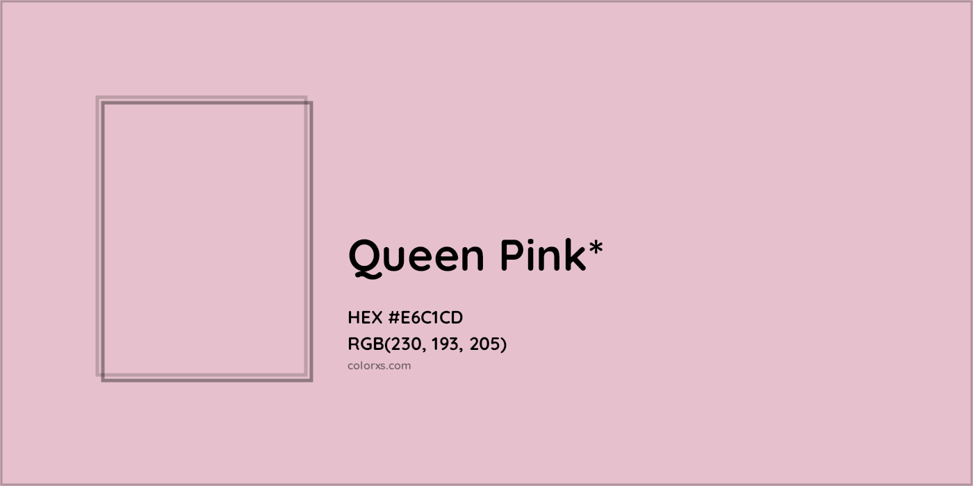 HEX #E6C1CD Color Name, Color Code, Palettes, Similar Paints, Images