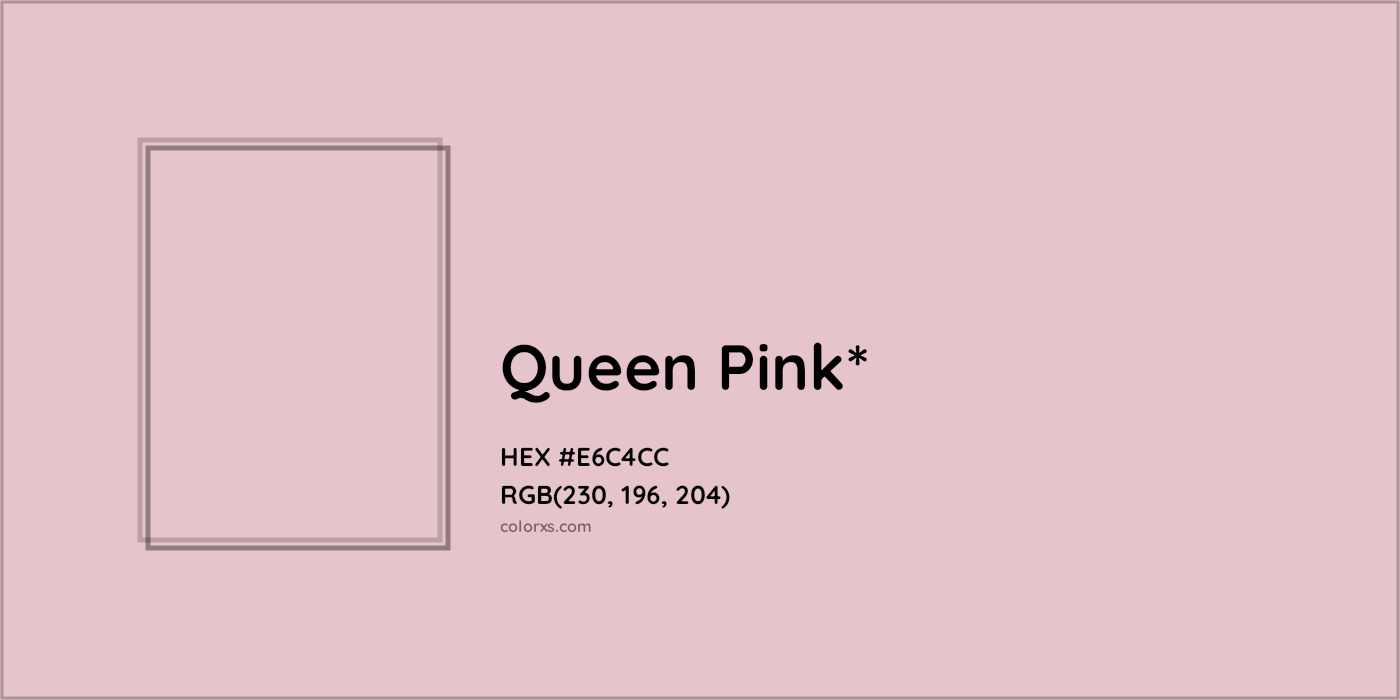 HEX #E6C4CC Color Name, Color Code, Palettes, Similar Paints, Images