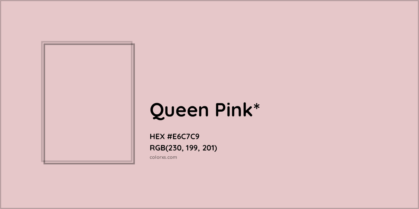 HEX #E6C7C9 Color Name, Color Code, Palettes, Similar Paints, Images