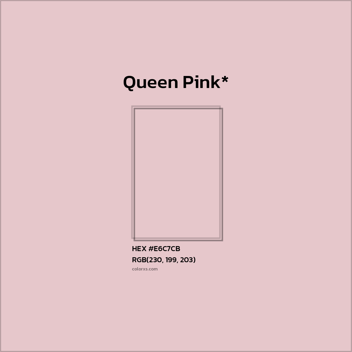 HEX #E6C7CB Color Name, Color Code, Palettes, Similar Paints, Images