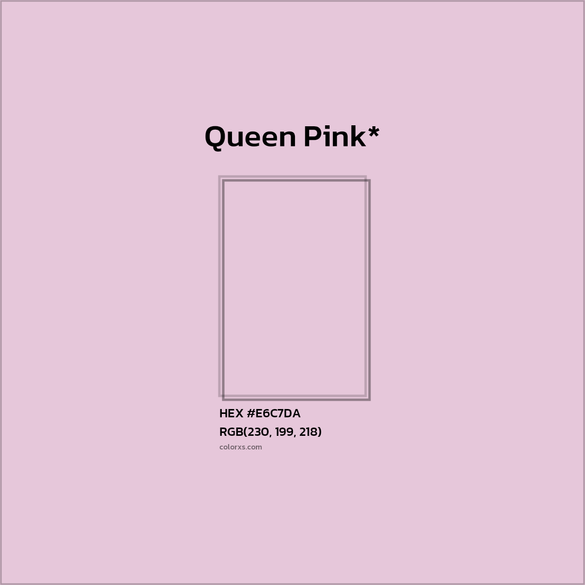 HEX #E6C7DA Color Name, Color Code, Palettes, Similar Paints, Images