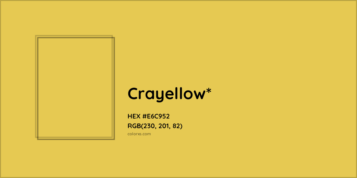 HEX #E6C952 Color Name, Color Code, Palettes, Similar Paints, Images