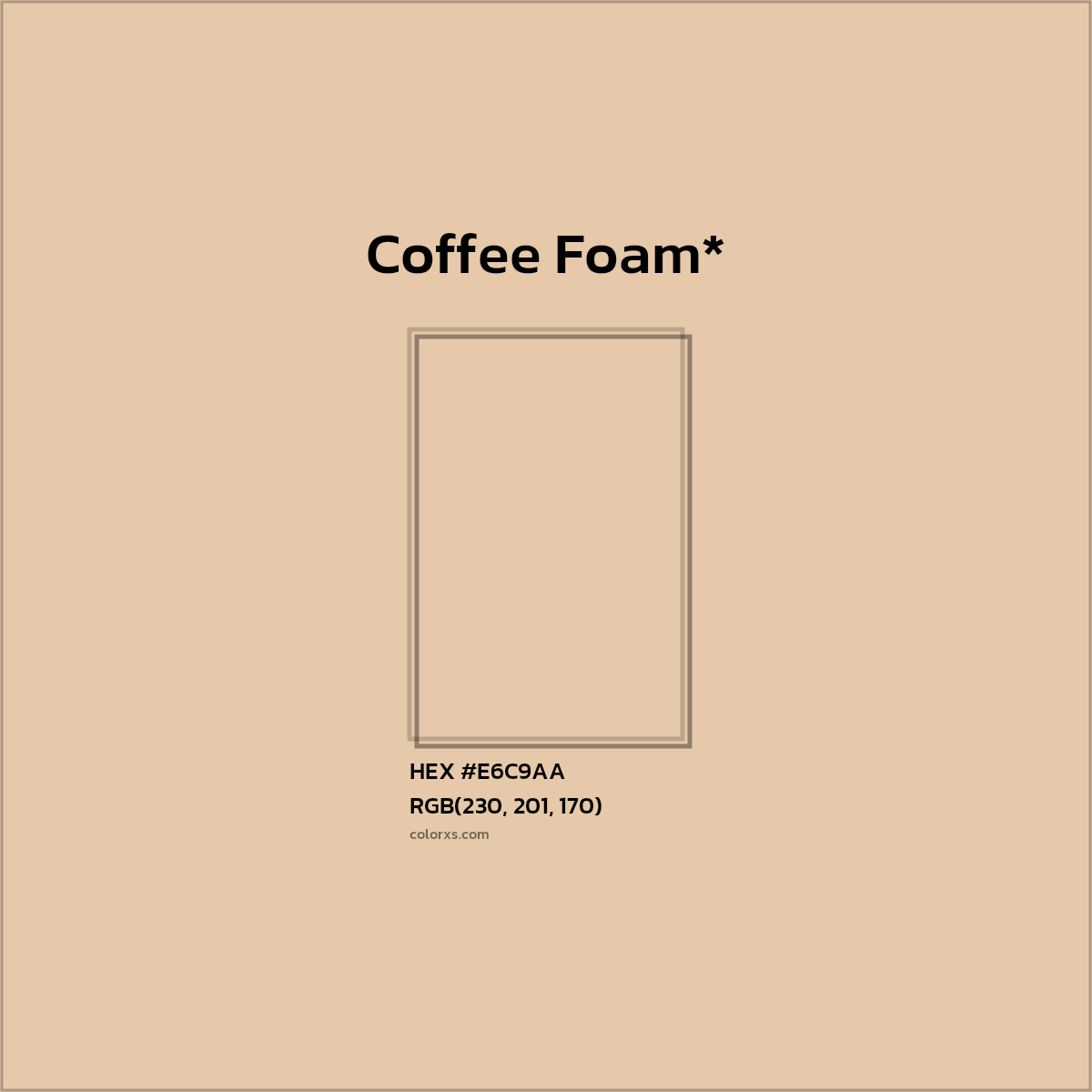 HEX #E6C9AA Color Name, Color Code, Palettes, Similar Paints, Images