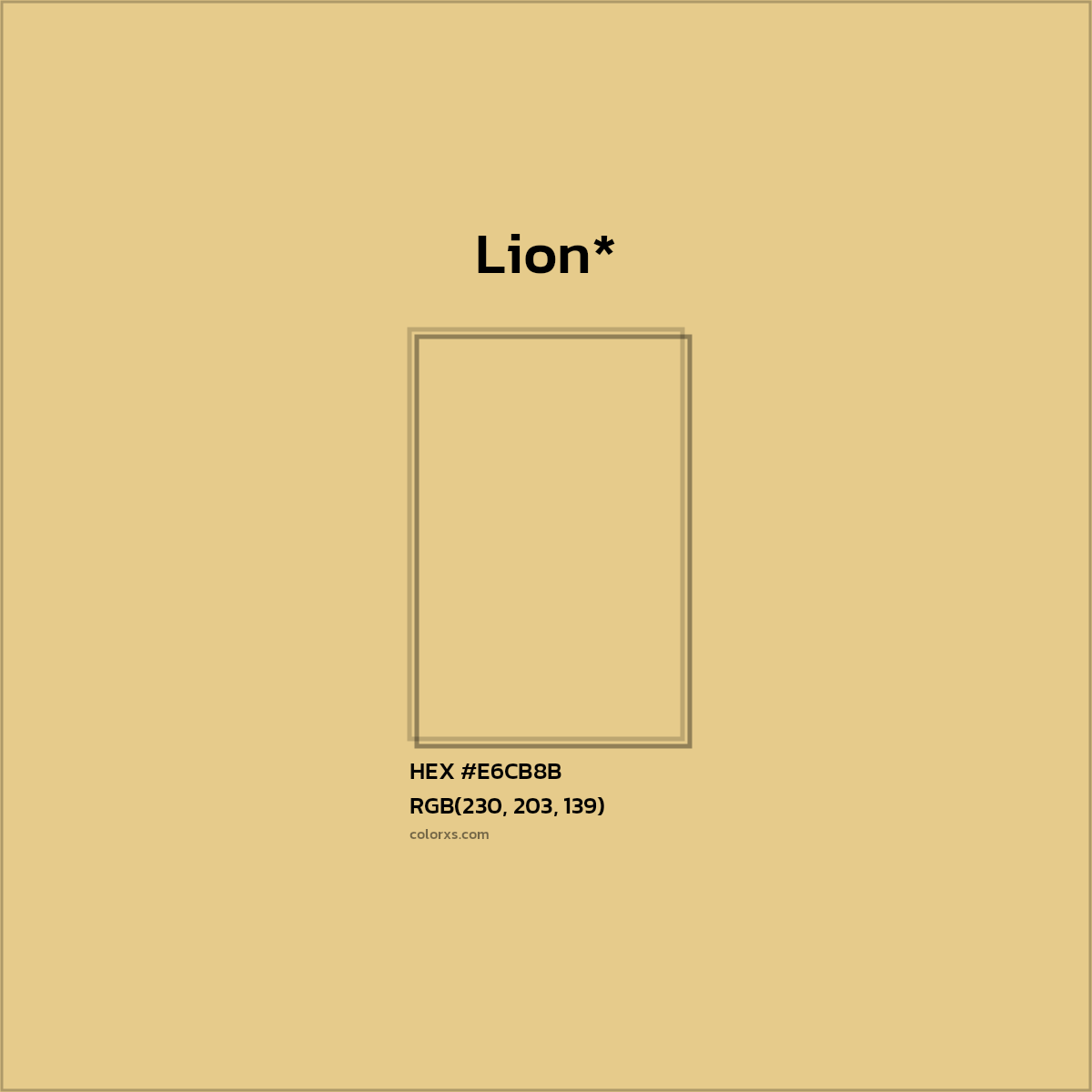 HEX #E6CB8B Color Name, Color Code, Palettes, Similar Paints, Images