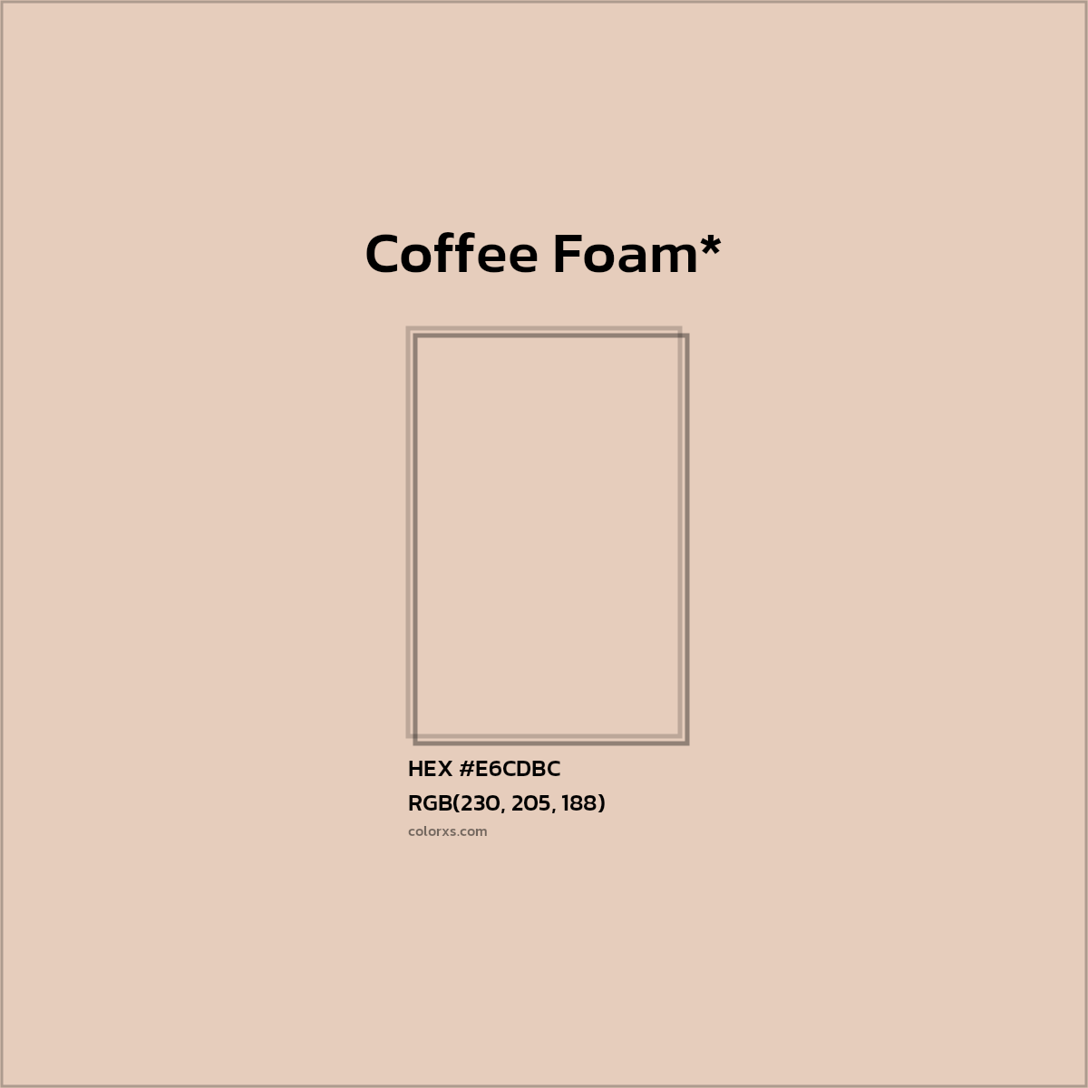 HEX #E6CDBC Color Name, Color Code, Palettes, Similar Paints, Images