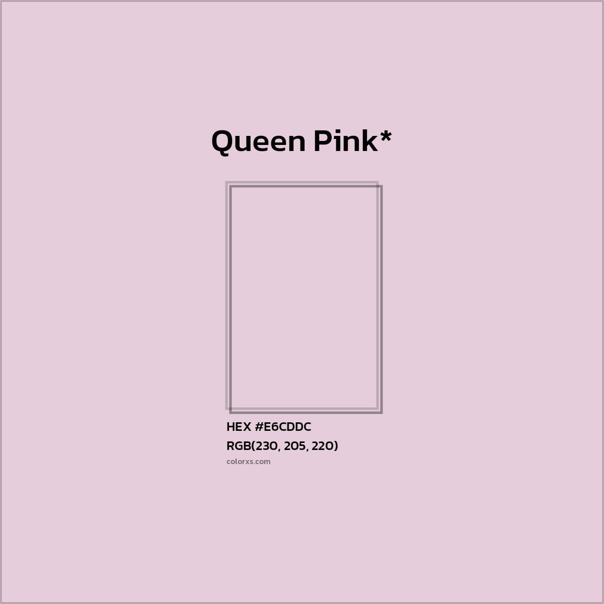 HEX #E6CDDC Color Name, Color Code, Palettes, Similar Paints, Images