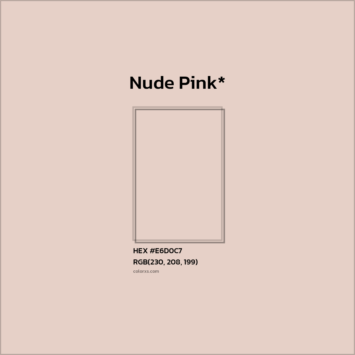 HEX #E6D0C7 Color Name, Color Code, Palettes, Similar Paints, Images