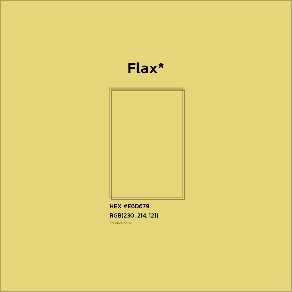 HEX #E6D679 Color Name, Color Code, Palettes, Similar Paints, Images