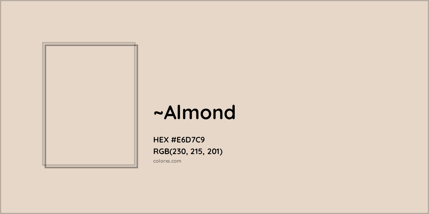 HEX #E6D7C9 Color Name, Color Code, Palettes, Similar Paints, Images