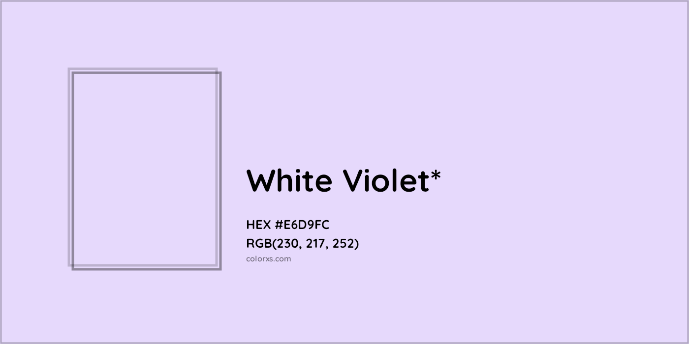 HEX #E6D9FC Color Name, Color Code, Palettes, Similar Paints, Images