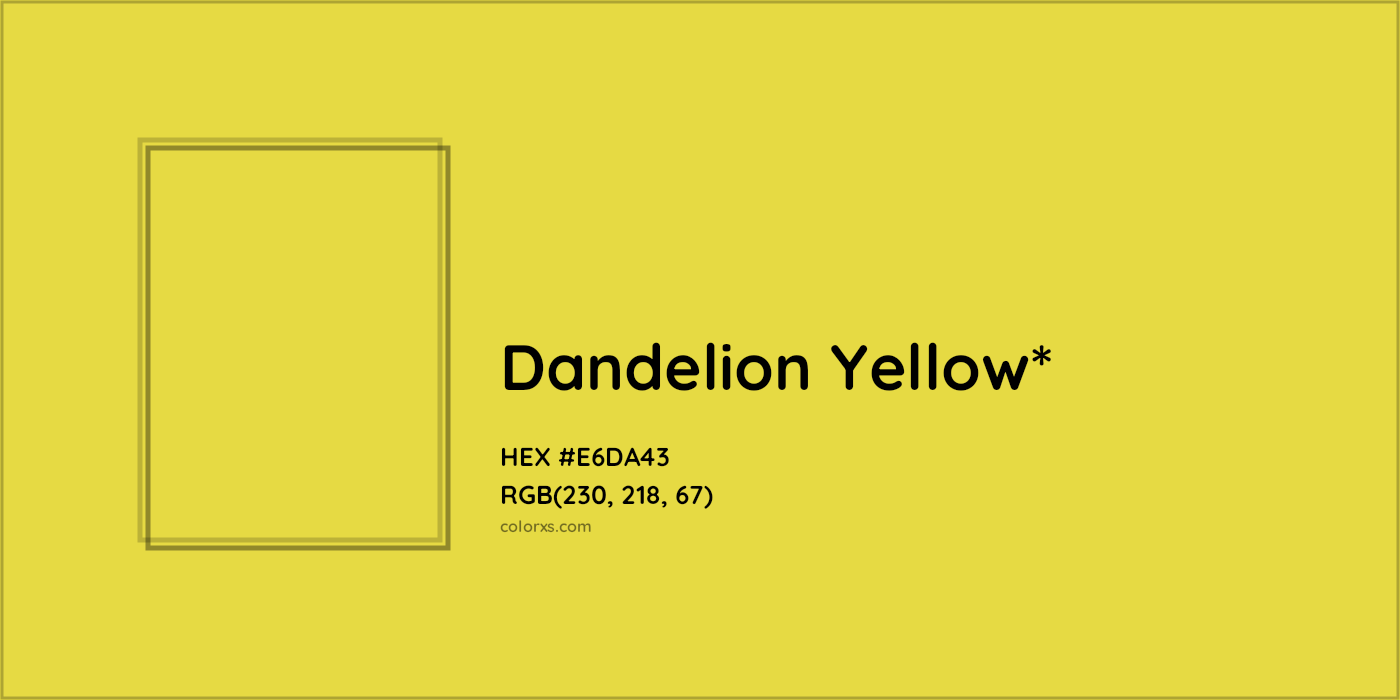 HEX #E6DA43 Color Name, Color Code, Palettes, Similar Paints, Images