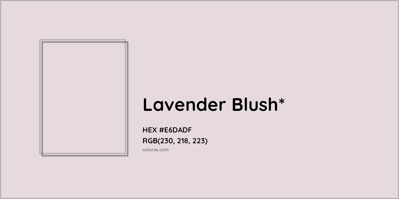 HEX #E6DADF Color Name, Color Code, Palettes, Similar Paints, Images