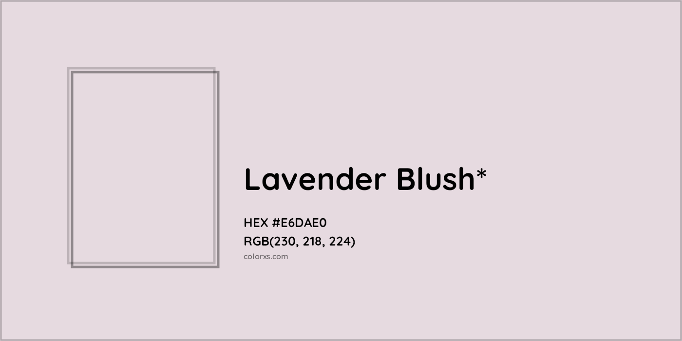HEX #E6DAE0 Color Name, Color Code, Palettes, Similar Paints, Images