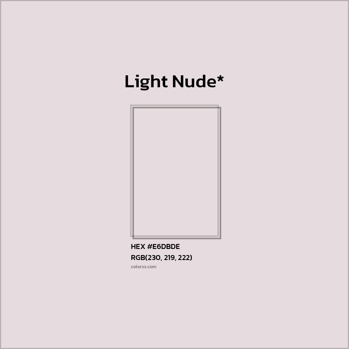 HEX #E6DBDE Color Name, Color Code, Palettes, Similar Paints, Images
