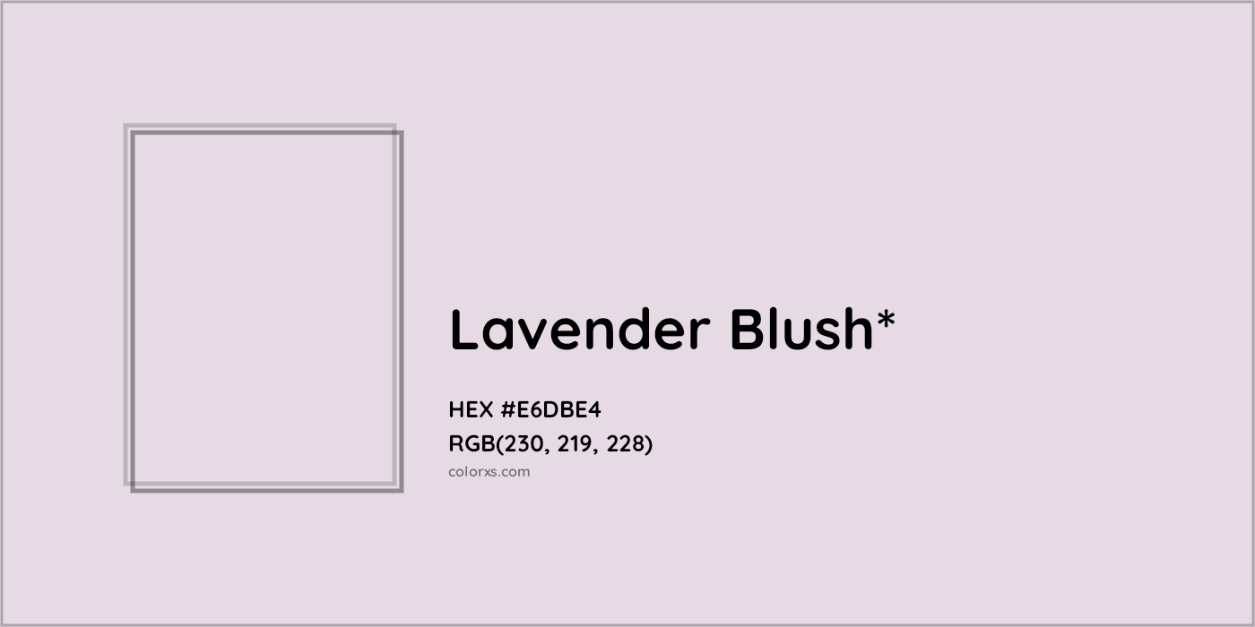 HEX #E6DBE4 Color Name, Color Code, Palettes, Similar Paints, Images