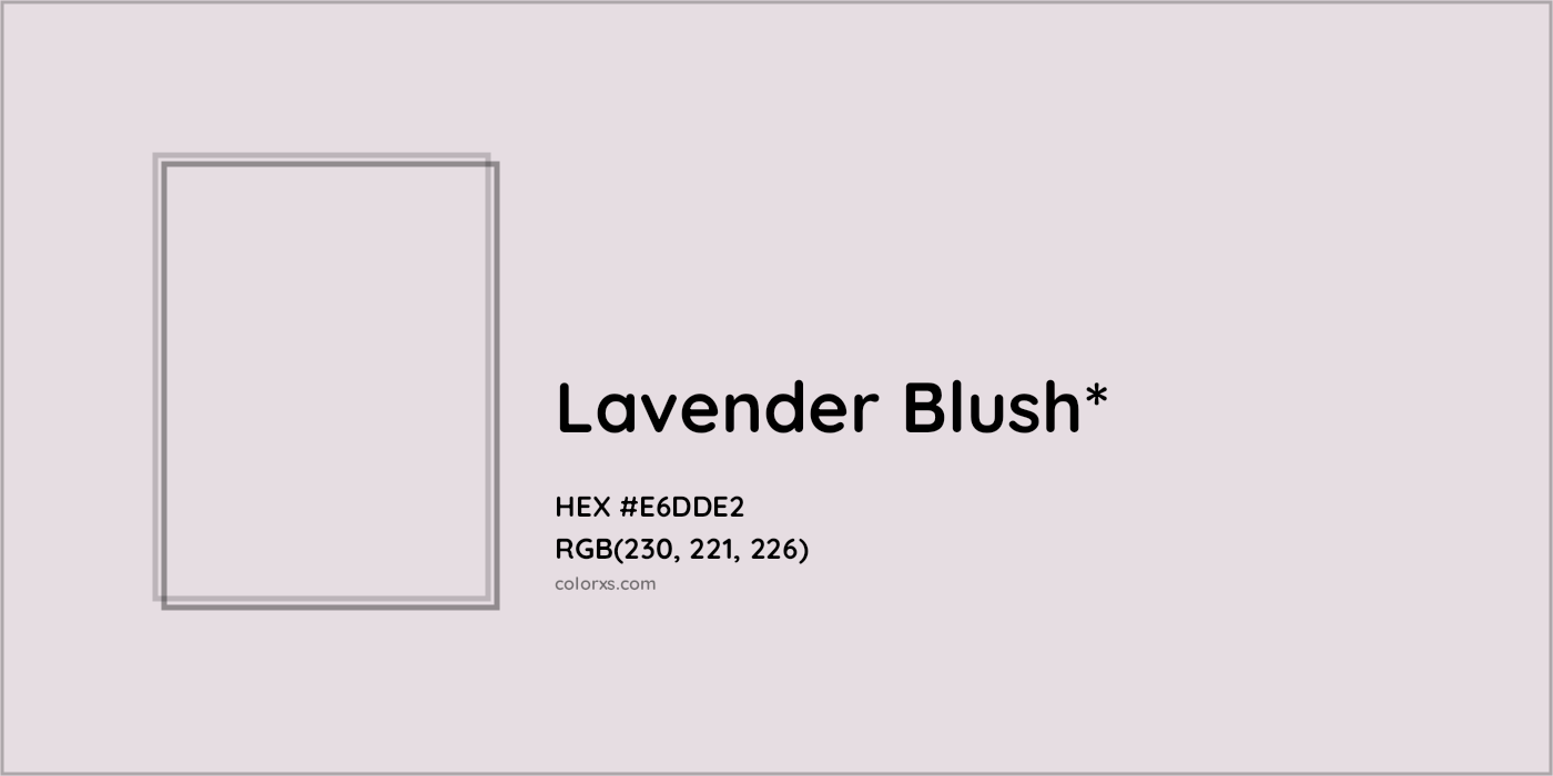 HEX #E6DDE2 Color Name, Color Code, Palettes, Similar Paints, Images