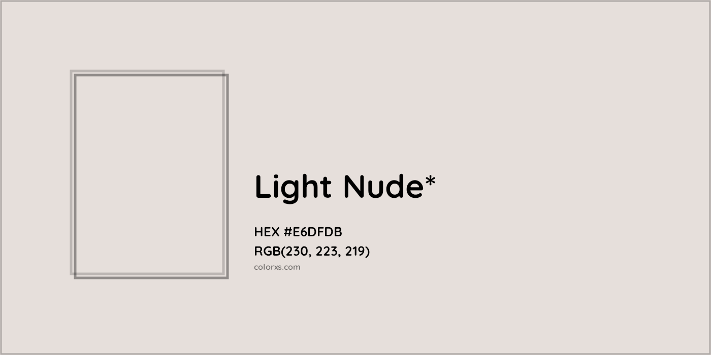 HEX #E6DFDB Color Name, Color Code, Palettes, Similar Paints, Images
