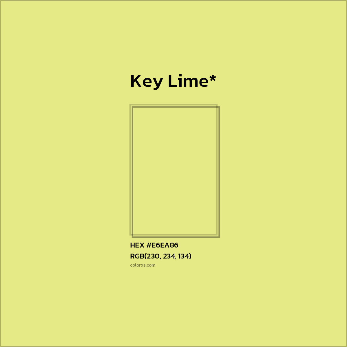 HEX #E6EA86 Color Name, Color Code, Palettes, Similar Paints, Images