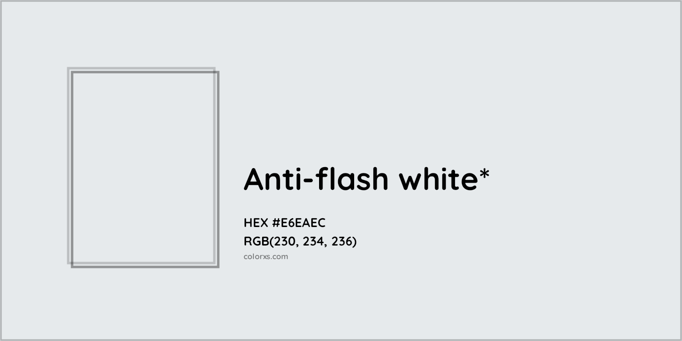 HEX #E6EAEC Color Name, Color Code, Palettes, Similar Paints, Images
