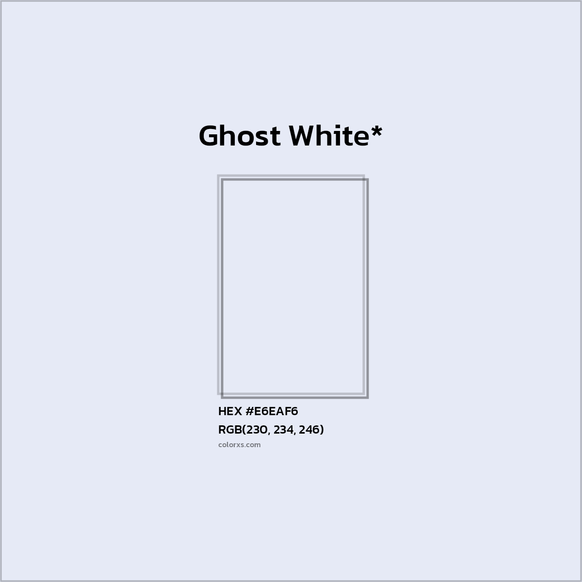 HEX #E6EAF6 Color Name, Color Code, Palettes, Similar Paints, Images