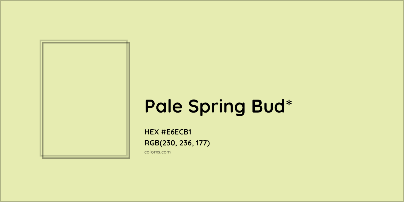 HEX #E6ECB1 Color Name, Color Code, Palettes, Similar Paints, Images