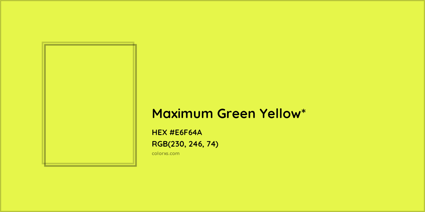 HEX #E6F64A Color Name, Color Code, Palettes, Similar Paints, Images