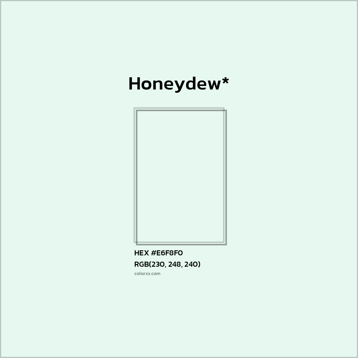 HEX #E6F8F0 Color Name, Color Code, Palettes, Similar Paints, Images