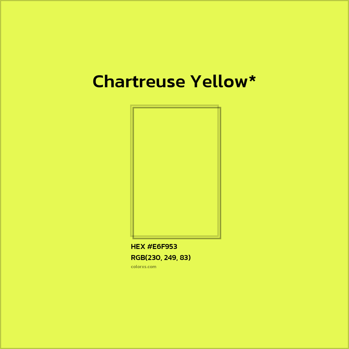 HEX #E6F953 Color Name, Color Code, Palettes, Similar Paints, Images