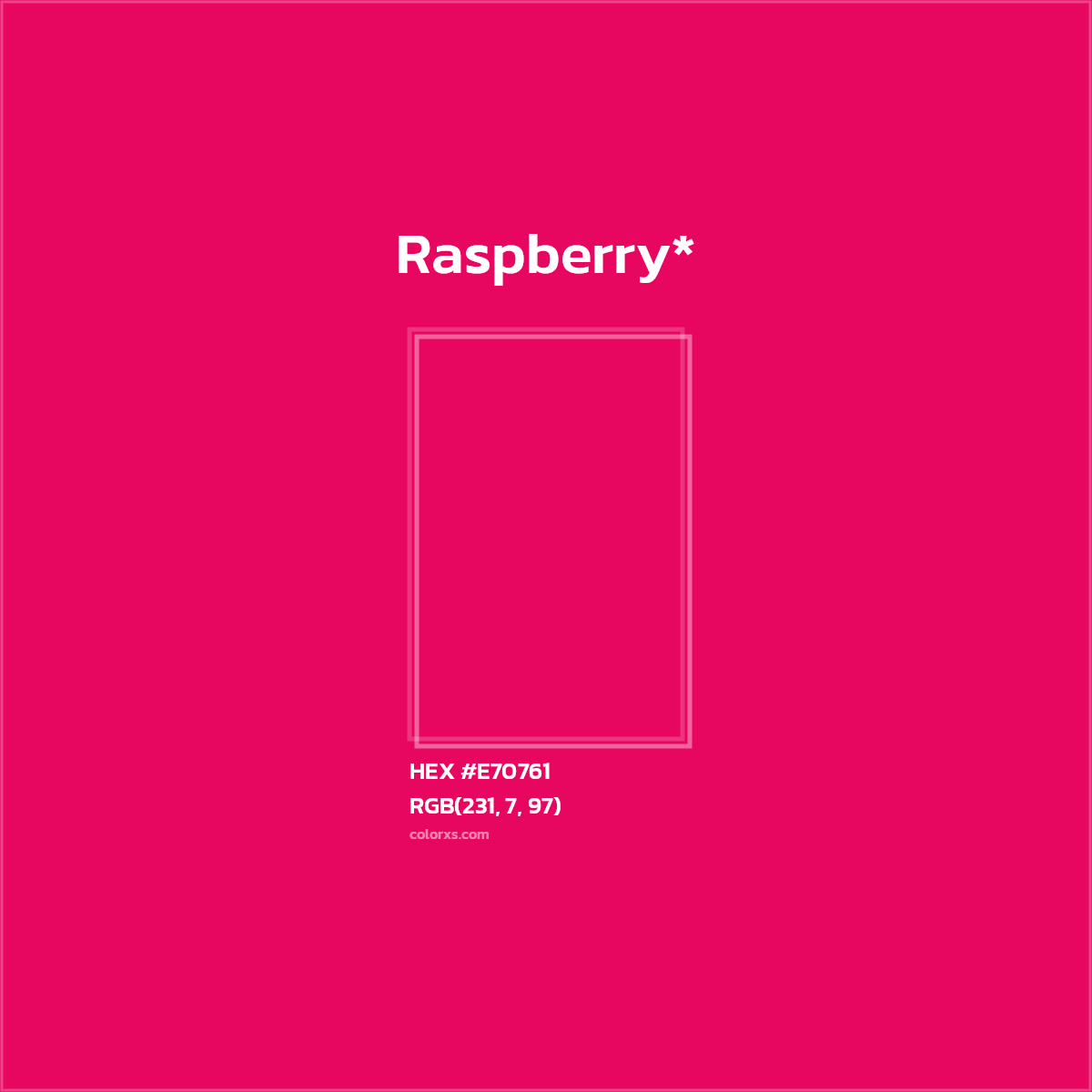 HEX #E70761 Color Name, Color Code, Palettes, Similar Paints, Images