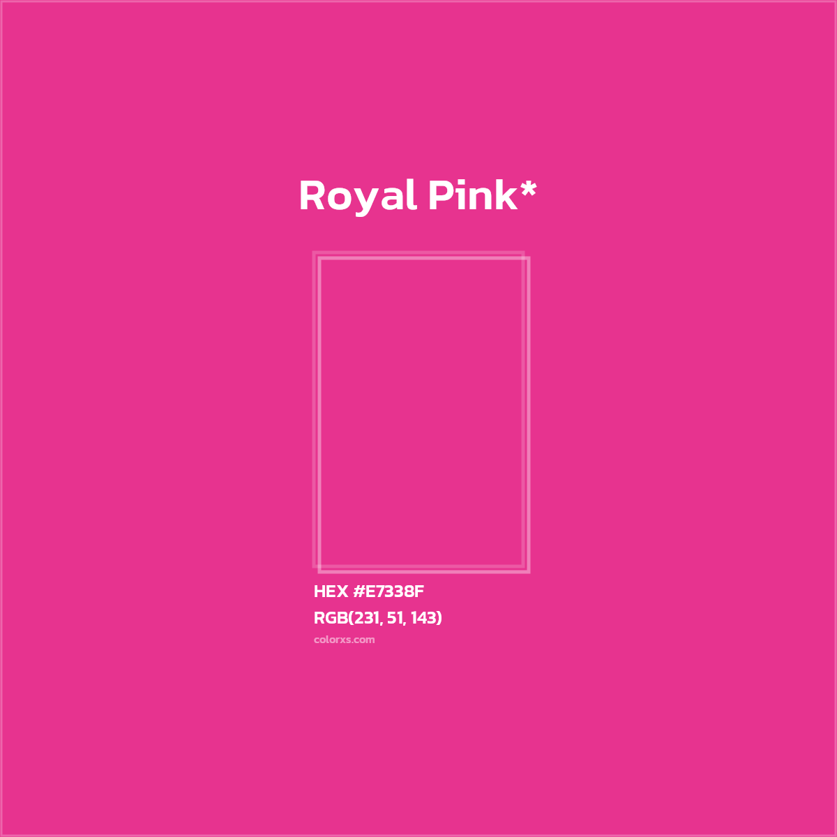 HEX #E7338F Color Name, Color Code, Palettes, Similar Paints, Images