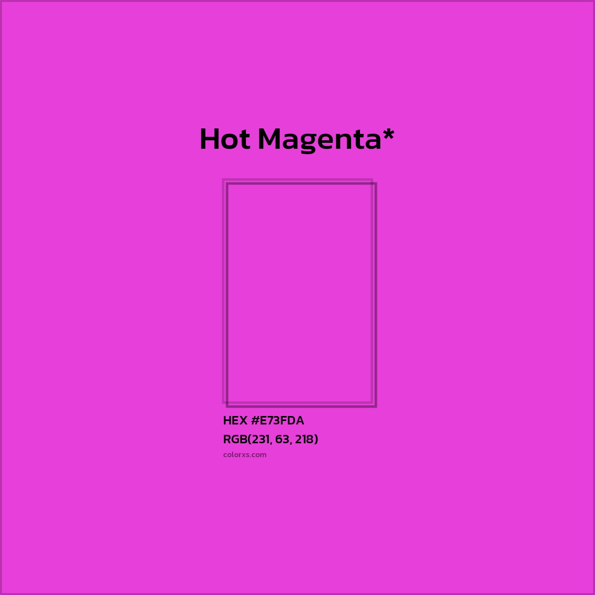 HEX #E73FDA Color Name, Color Code, Palettes, Similar Paints, Images