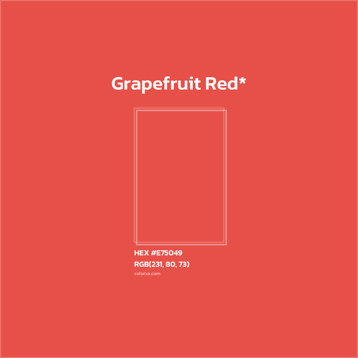 HEX #E75049 Color Name, Color Code, Palettes, Similar Paints, Images