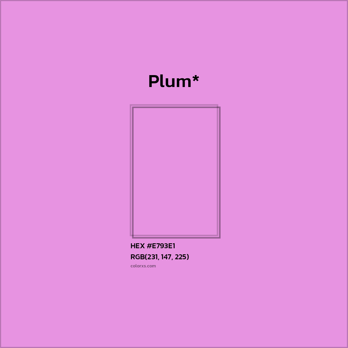 HEX #E793E1 Color Name, Color Code, Palettes, Similar Paints, Images