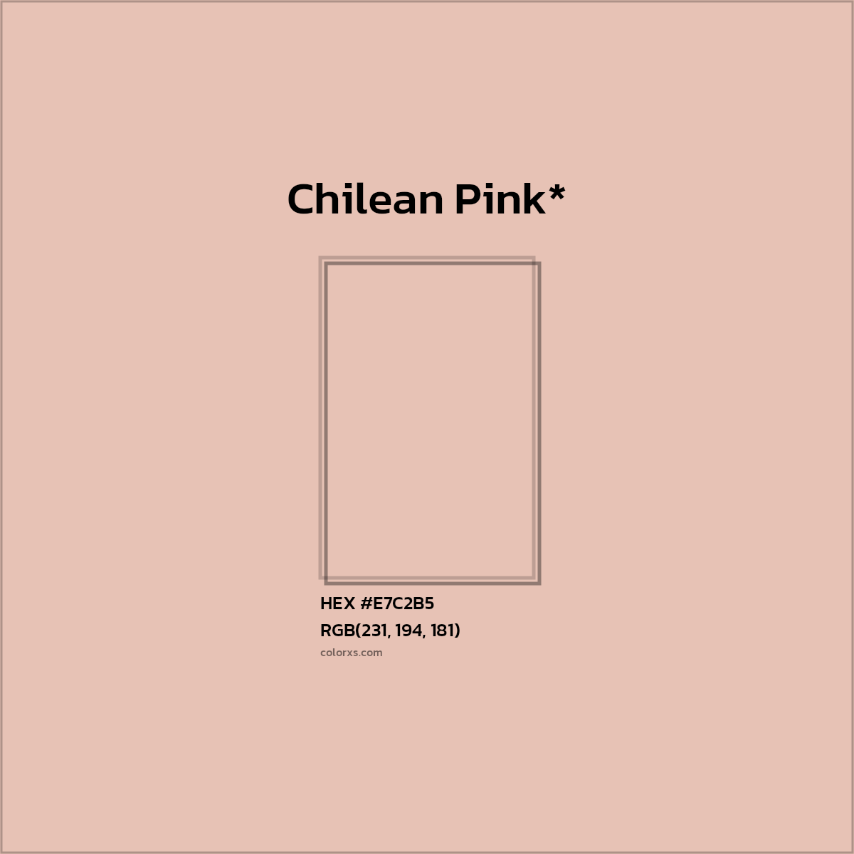 HEX #E7C2B5 Color Name, Color Code, Palettes, Similar Paints, Images