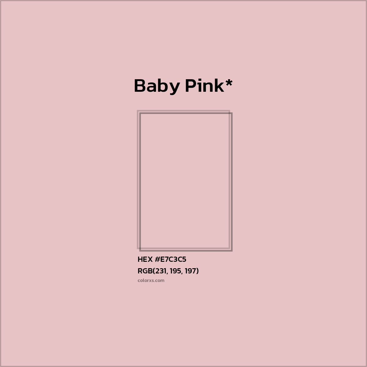 HEX #E7C3C5 Color Name, Color Code, Palettes, Similar Paints, Images