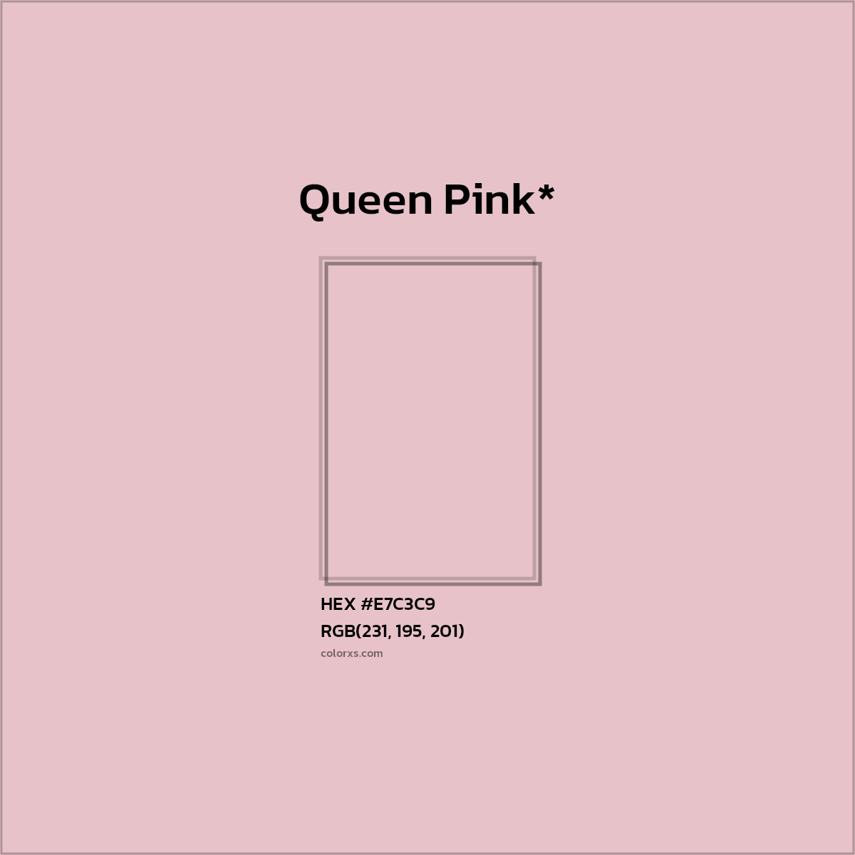 HEX #E7C3C9 Color Name, Color Code, Palettes, Similar Paints, Images