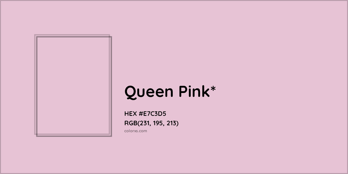 HEX #E7C3D5 Color Name, Color Code, Palettes, Similar Paints, Images