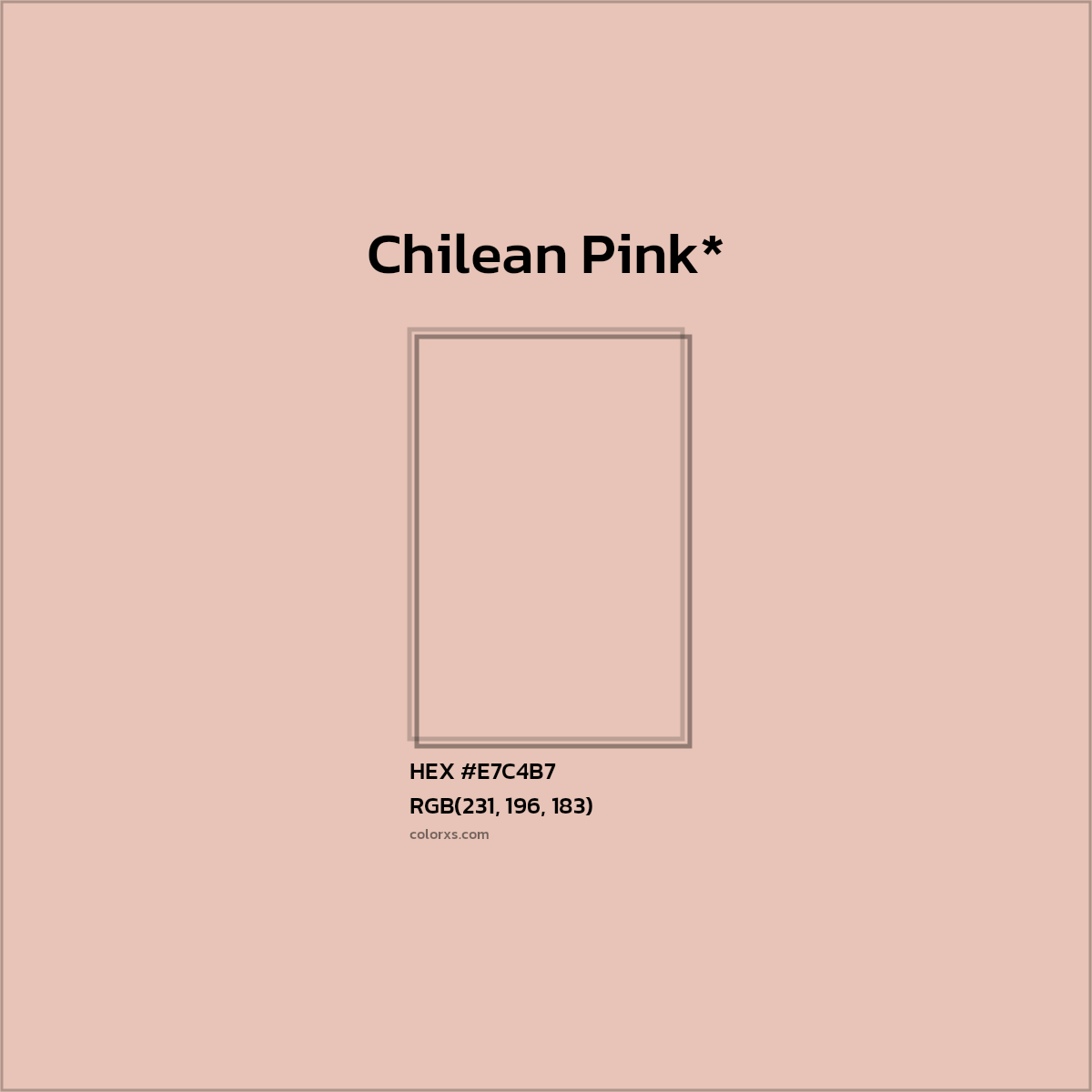HEX #E7C4B7 Color Name, Color Code, Palettes, Similar Paints, Images