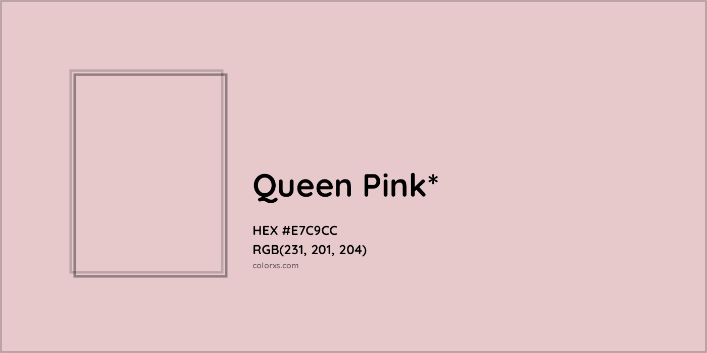 HEX #E7C9CC Color Name, Color Code, Palettes, Similar Paints, Images