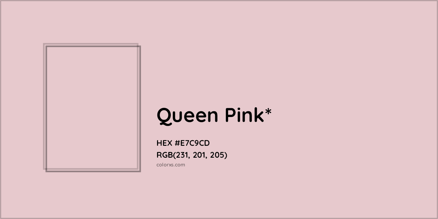HEX #E7C9CD Color Name, Color Code, Palettes, Similar Paints, Images