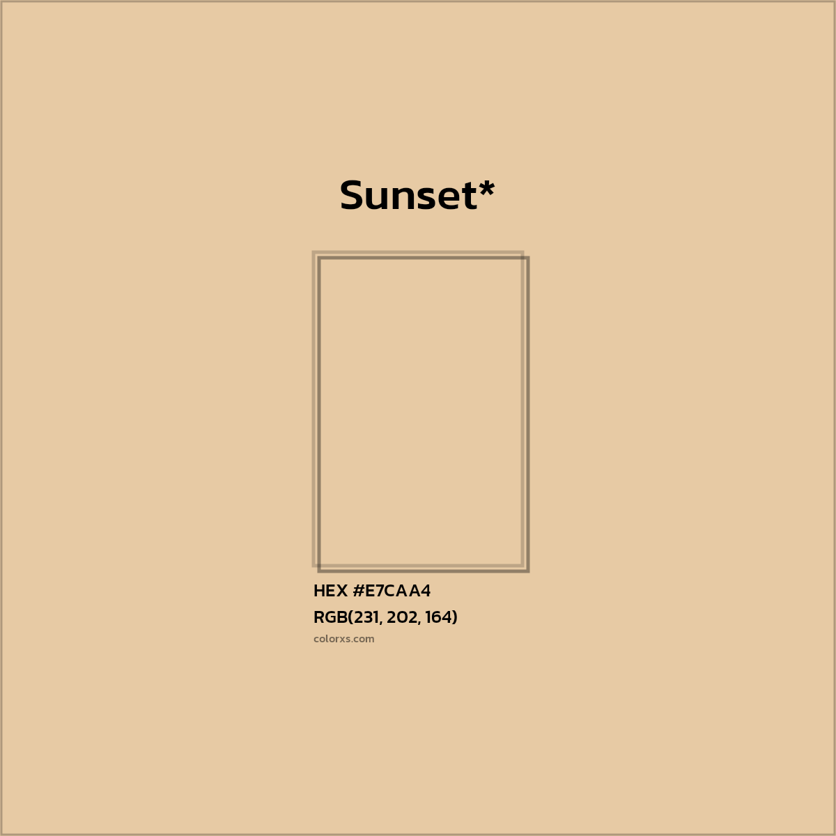 HEX #E7CAA4 Color Name, Color Code, Palettes, Similar Paints, Images