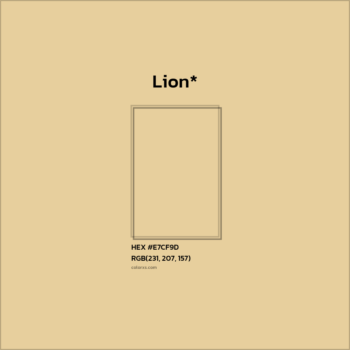 HEX #E7CF9D Color Name, Color Code, Palettes, Similar Paints, Images
